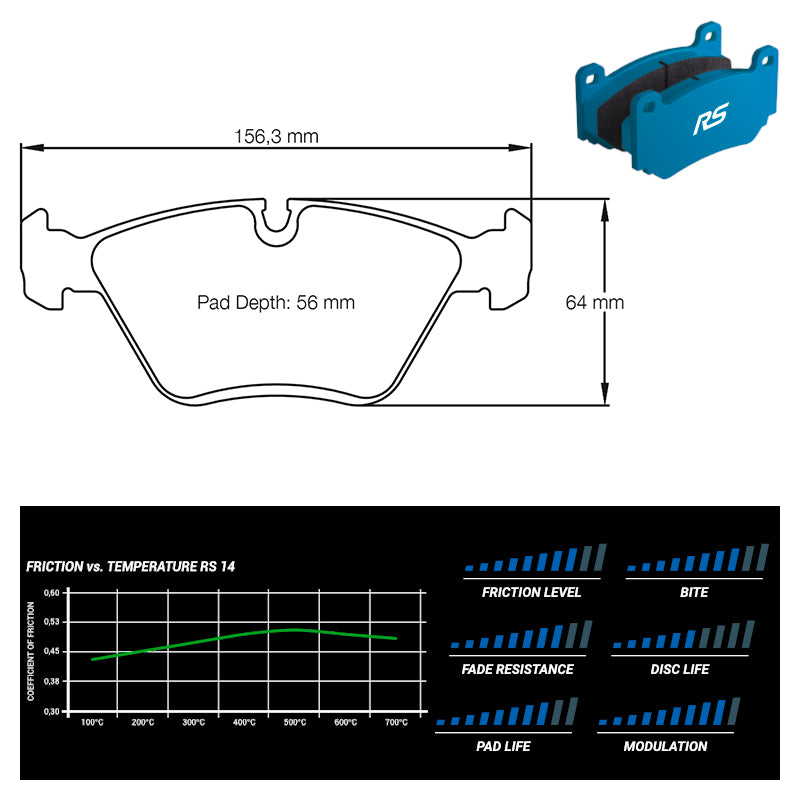 Pagid - Pastiglie freno BMW 330i [E46] (1295) - Front