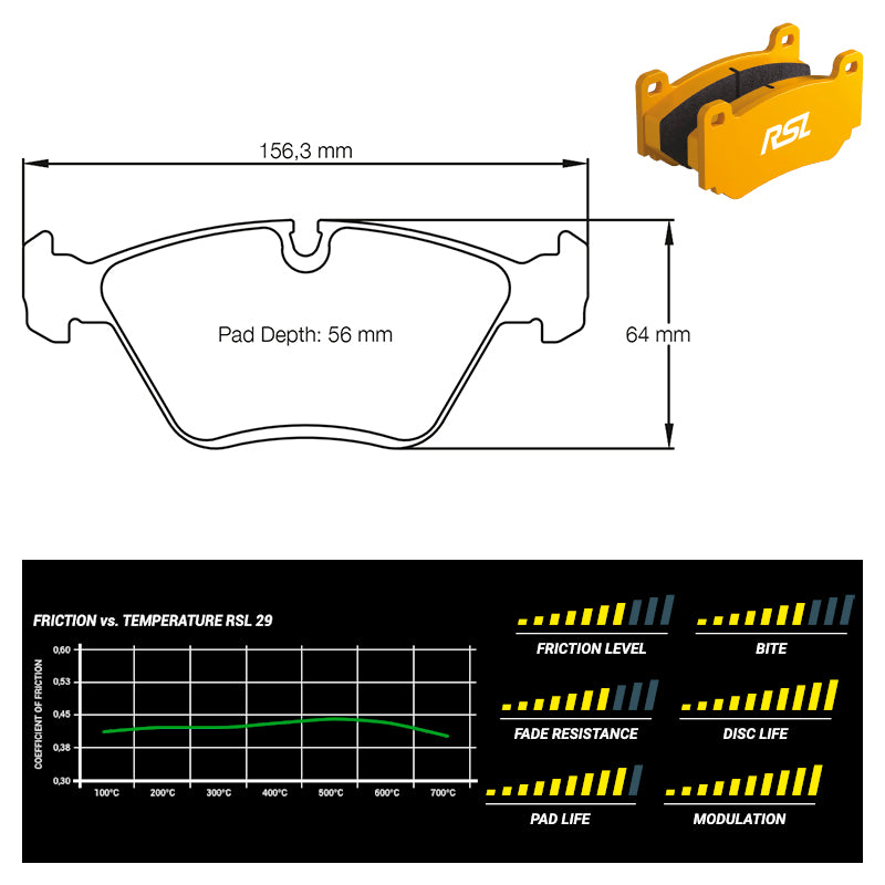 Pagid - Pastiglie freno BMW M5 [E34] (1295) - Front - Ravasicorse