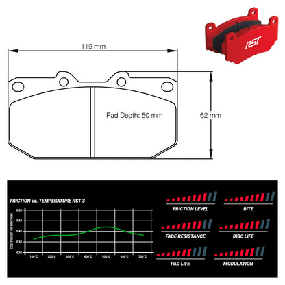 Pagid - Pastiglie freno Nissan 300ZX (1406) - Front