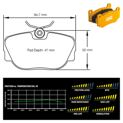 Pagid - Pastiglie freno BMW 318is - 325i [E30] (1544) - Front