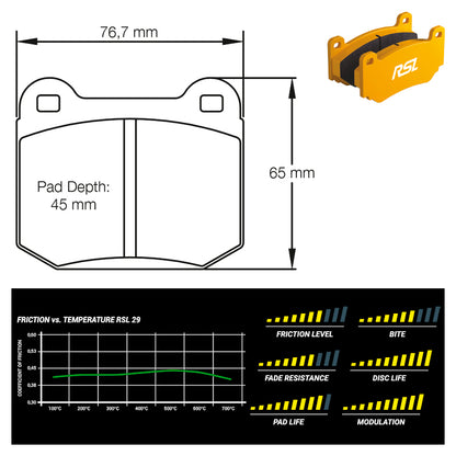 Pagid - Pastiglie freno Subaru STI 3rd & 4th generation (1587) - Rear