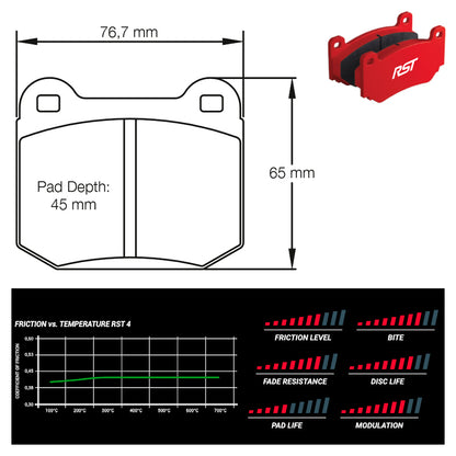 Pagid - Pastiglie freno Subaru STI 3rd & 4th generation (1587) - Rear