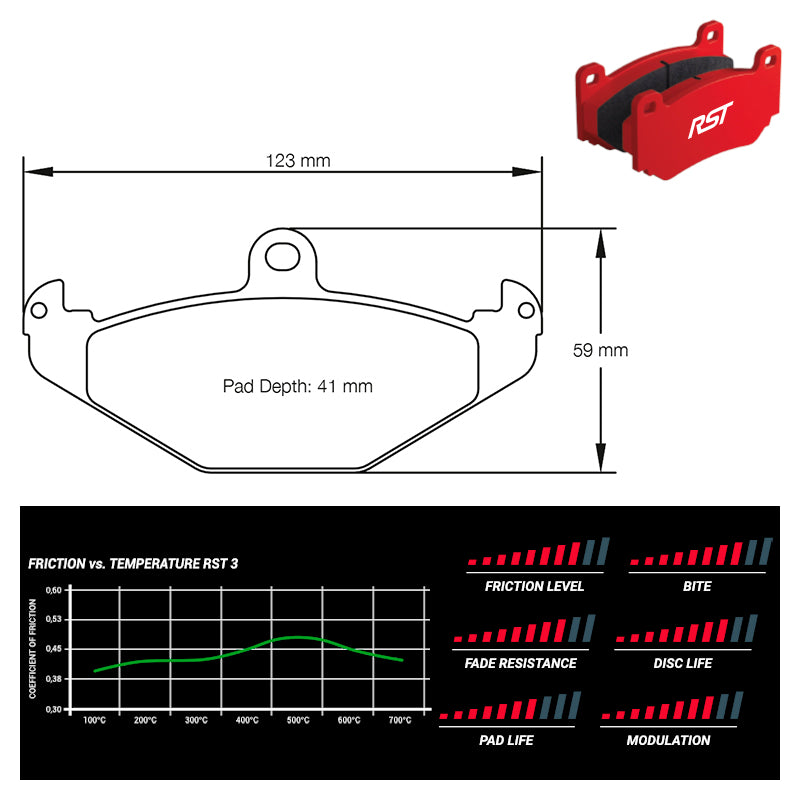 Pagid - Pastiglie freno Lotus Elise MK1 / MK2 / 340 R (1682) - Rear - Ravasicorse
