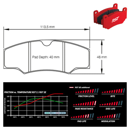 Pagid - Pastiglie freno Mitsubishi Lancer Evo X Gravel Rally [AP Caliper] (1749) - Rear