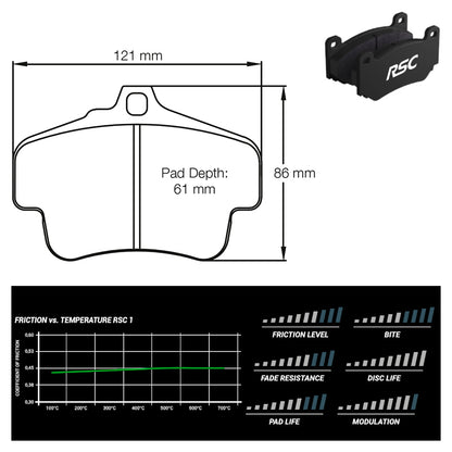 Pagid - Pastiglie freno Porsche 718 Cayman [982C] [ceramic brakes] (2405) - Rear