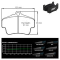 Pagid - Pastiglie freno Porsche 718 Boxster S [982] [ceramic brakes] (2405) - Rear - Ravasicorse