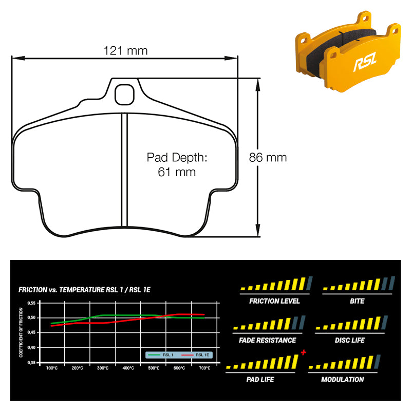 Pagid - Pastiglie freno Porsche 718 Boxster [982] [ceramic brakes] (2405) - Rear