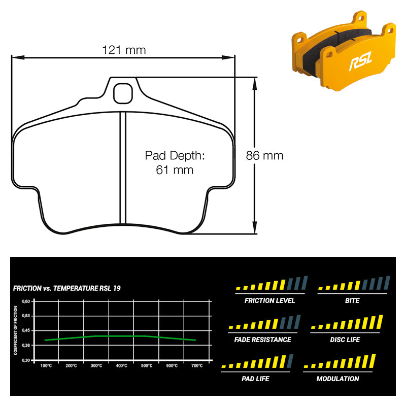 Pagid - Pastiglie freno Porsche 718 Boxster [982] [ceramic brakes] (2405) - Rear