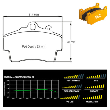 Pagid - Pastiglie freno Porsche Boxster [986] (2407) - Front