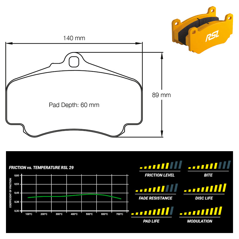 Pagid - Pastiglie freno Porsche 996 Turbo (2474) - Front - Ravasicorse