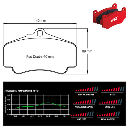 Pagid - Pastiglie freno Porsche 996 Turbo (2474) - Front