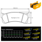 Pagid - Pastiglie freno Lamborghini Gallardo GT3 [race car] (2488) - Front - Ravasicorse