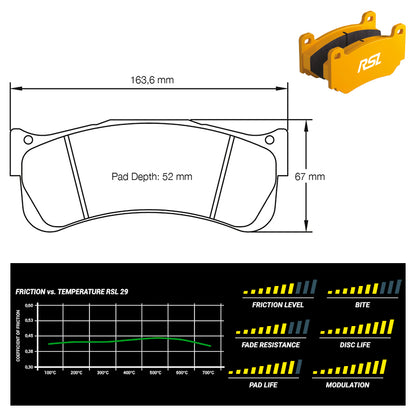 Pagid - Pastiglie freno Lamborghini Gallardo GT3 [race car] (2488) - Front