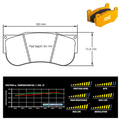 Pagid - Pastiglie freno McLaren 650S GT3 [race car] AP caliper (2560) - Front