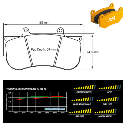 Pagid - Pastiglie freno Porsche 991 RSR GTE [race car] (2564) - Front