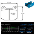 Pagid - Pastiglie freno Lotus Elise and Club Racer (2593) - Front - Ravasicorse