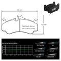 Pagid - Pastiglie freno Porsche Boxster [987] [ceramic brakes] (2707) - Front - Ravasicorse