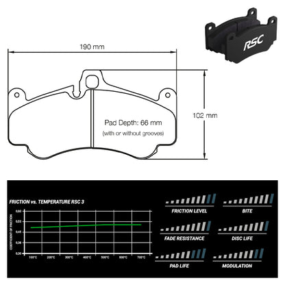 Pagid - Pastiglie freno Porsche Boxster [987] [ceramic brakes] (2707) - Front