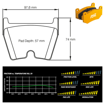 Pagid - Pastiglie freno Audi R8 4.2 and 5.2 FSI quattro (2931) - Front