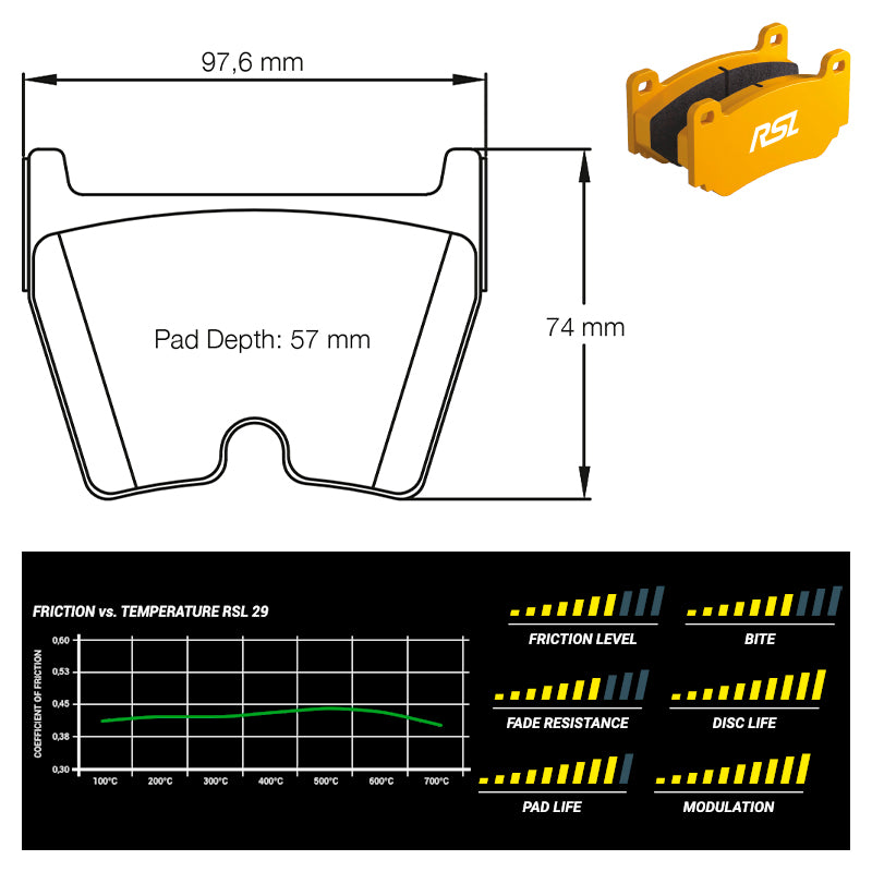 Pagid - Pastiglie freno Lamborghini Huracán [iron brakes] (2931) - Front