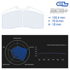 CL Brakes - Kit 4 pz. pastiglie freno (4001) - Ravasicorse