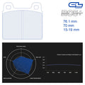 CL Brakes - Kit 4 pz. pastiglie freno (4003T15) - Ravasicorse