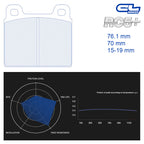 CL Brakes - Kit 4 pz. pastiglie freno (4003T15) - Ravasicorse