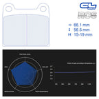 CL Brakes - Kit 4 pz. pastiglie freno (4004T19) - Ravasicorse