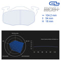 CL Brakes - Kit 4 pz. pastiglie freno (4007) - Ravasicorse