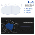 CL Brakes - Kit 4 pz. pastiglie freno (4007) - Ravasicorse
