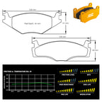 Pagid - Pastiglie freno VW Polo (6N) 1.3i & 1.4i (4011) - Front - Ravasicorse