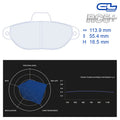 CL Brakes - Kit 4 pz. pastiglie freno (4015) - Ravasicorse