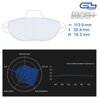 CL Brakes - Kit 4 pz. pastiglie freno (4015) - Ravasicorse