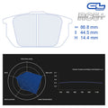 CL Brakes - Kit 4 pz. pastiglie freno (4030) - Ravasicorse