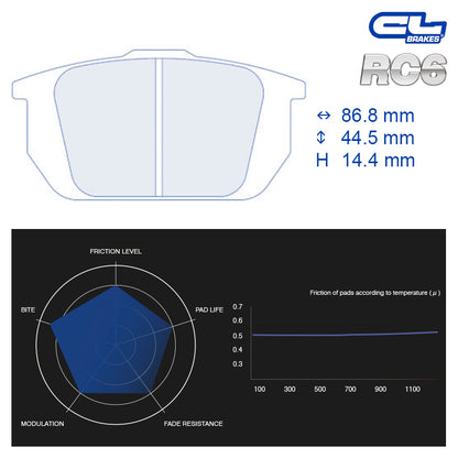 CL Brakes -  Kit 4 pcs. plaquettes de frein (4030)