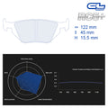 CL Brakes - Kit 4 pz. pastiglie freno (4032T15) - Ravasicorse