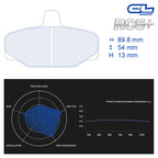 CL Brakes - Kit 4 pz. pastiglie freno (4035) - Ravasicorse