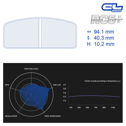 CL Brakes -  Kit 4 pcs. plaquettes de frein (4043)