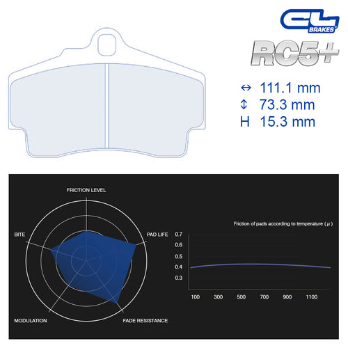 CL Brakes - Kit 4 pz. pastiglie freno (4049) - Ravasicorse