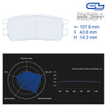 CL Brakes - Kit 4 pz. pastiglie freno (4052) - Ravasicorse