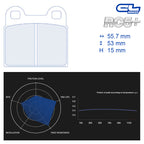 CL Brakes - Kit 4 pz. pastiglie freno (4056) - Ravasicorse
