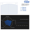CL Brakes - Kit 4 pz. pastiglie freno (4063) - Ravasicorse