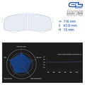 CL Brakes - Kit 4 pz. pastiglie freno (4065) - Ravasicorse