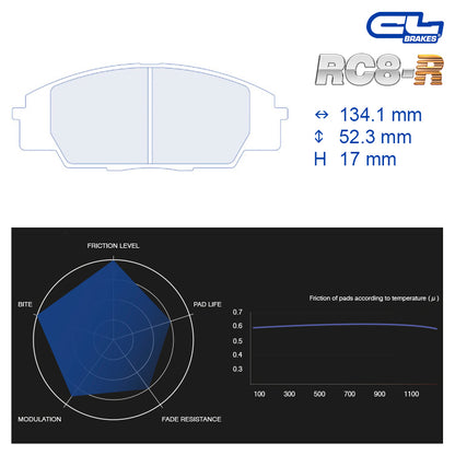 CL Brakes - Kit 4 pz. pastiglie freno (4070)