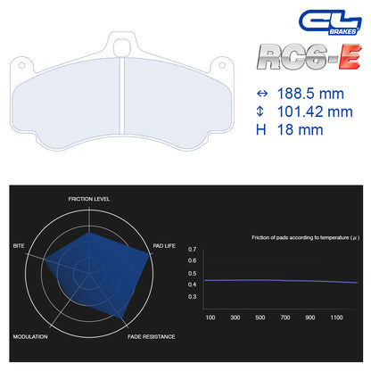 CL Brakes -  Kit 4 pcs. plaquettes de frein (4075)