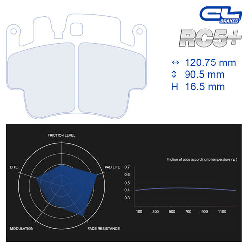 CL Brakes - Kit 4 pz. pastiglie freno (4082) - Ravasicorse