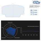 CL Brakes - Kit 4 pz. pastiglie freno (4084) - Ravasicorse