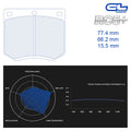 CL Brakes - Kit 4 pz. pastiglie freno (4085) - Ravasicorse