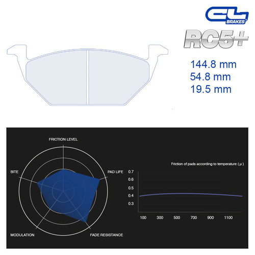 CL Brakes - Kit 4 pz. pastiglie freno (4088) - Ravasicorse