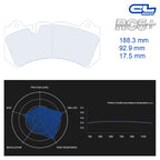 CL Brakes - Kit 4 pz. pastiglie freno (4090) - Ravasicorse